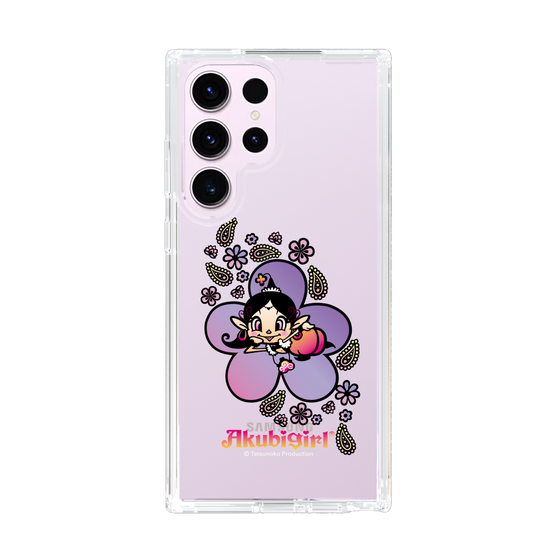 スリムプロテクションケース［ アクビガール - フラワー ］