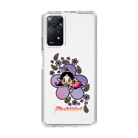 スリムプロテクションケース［ アクビガール - フラワー ］