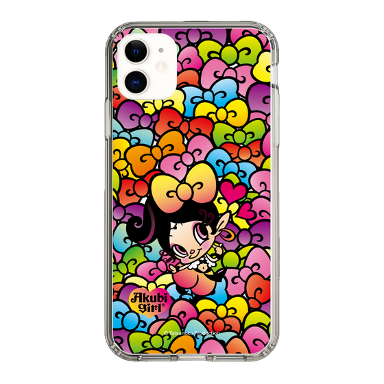 スリムプロテクションケース［ アクビガール - リボン ］