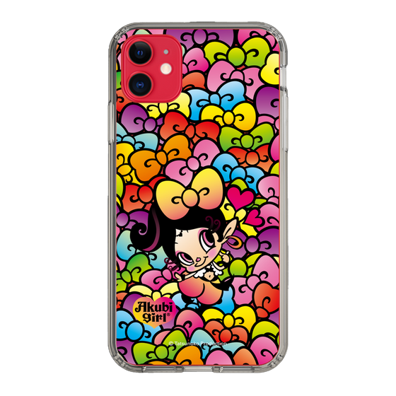 スリムプロテクションケース［ アクビガール - リボン ］