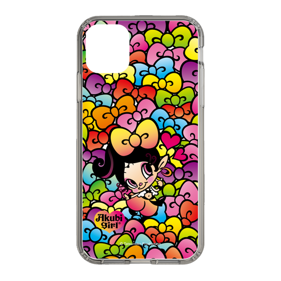スリムプロテクションケース［ アクビガール - リボン ］