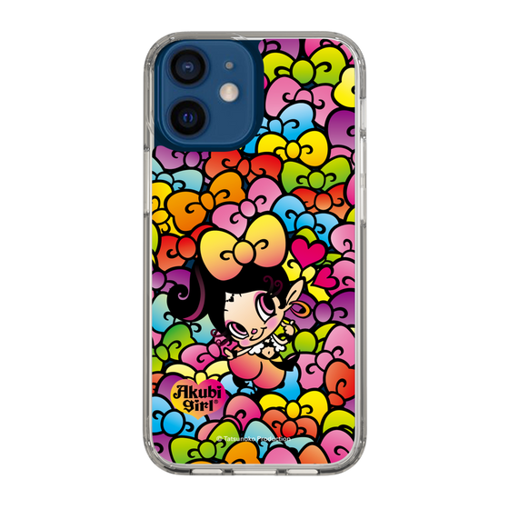 スリムプロテクションケース［ アクビガール - リボン ］