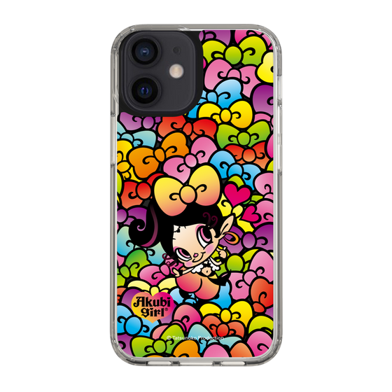 スリムプロテクションケース［ アクビガール - リボン ］