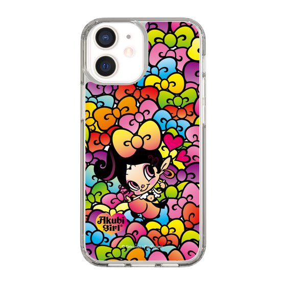 スリムプロテクションケース［ アクビガール - リボン ］