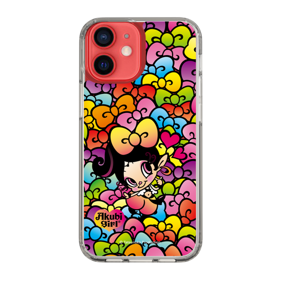 スリムプロテクションケース［ アクビガール - リボン ］