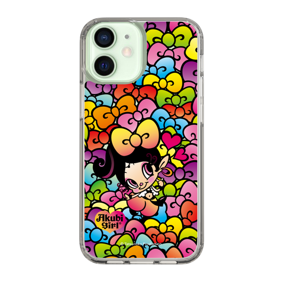 スリムプロテクションケース［ アクビガール - リボン ］