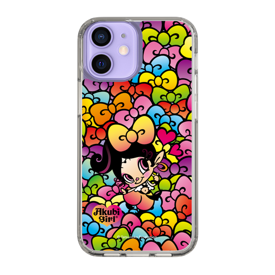 スリムプロテクションケース［ アクビガール - リボン ］