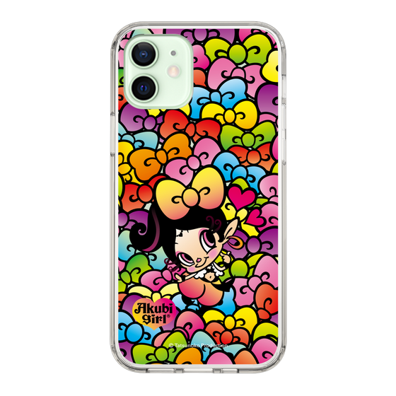 スリムプロテクションケース［ アクビガール - リボン ］