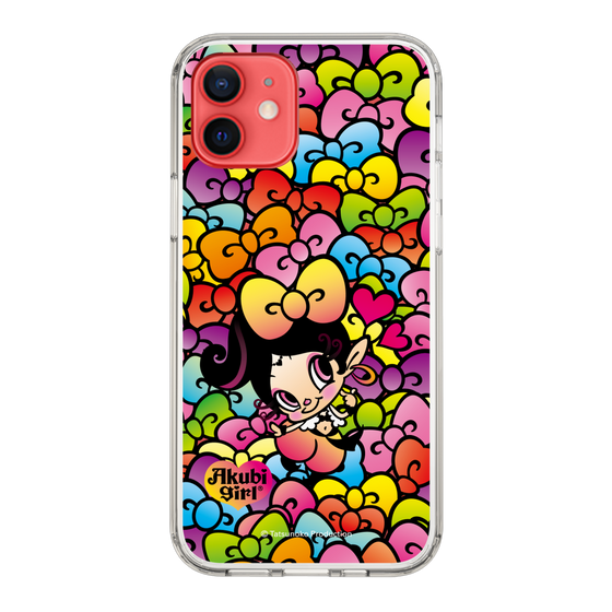 スリムプロテクションケース［ アクビガール - リボン ］
