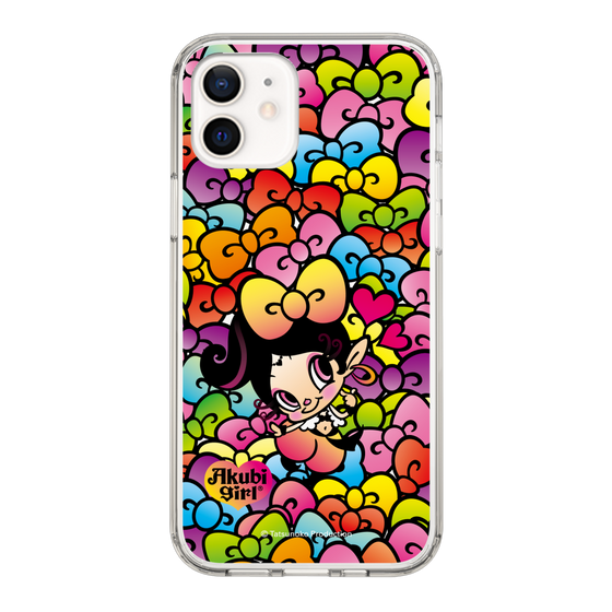 スリムプロテクションケース［ アクビガール - リボン ］
