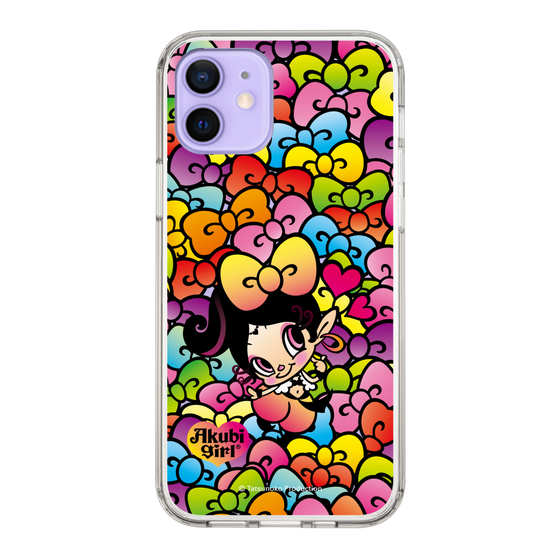 スリムプロテクションケース［ アクビガール - リボン ］