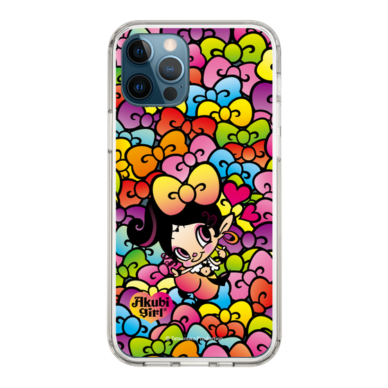 スリムプロテクションケース［ アクビガール - リボン ］