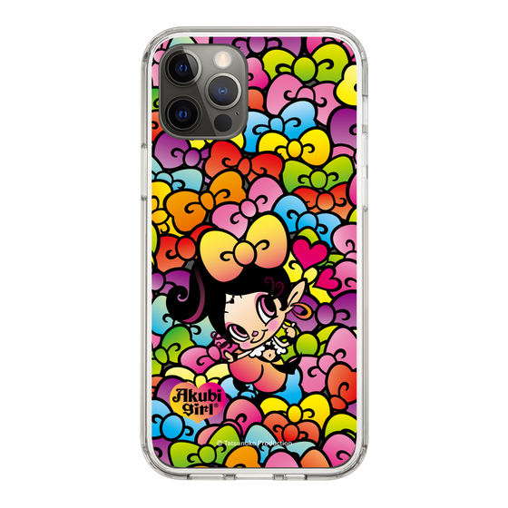 スリムプロテクションケース［ アクビガール - リボン ］
