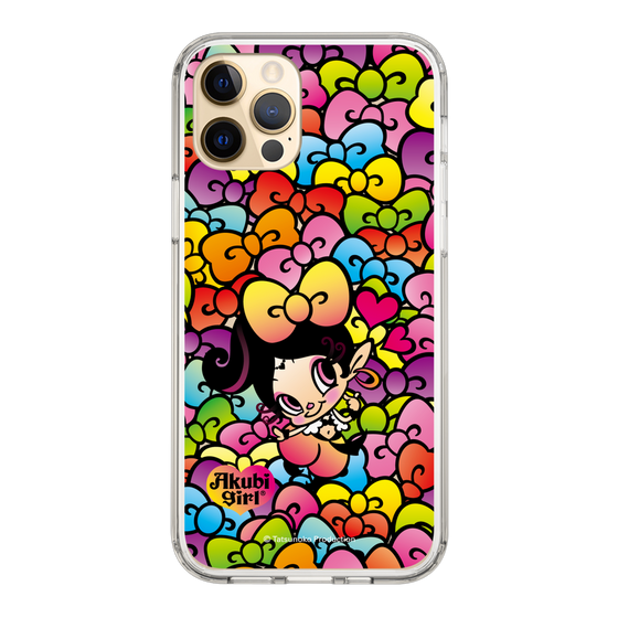 スリムプロテクションケース［ アクビガール - リボン ］