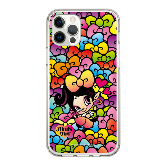スリムプロテクションケース［ アクビガール - リボン ］