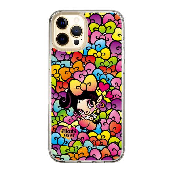 スリムプロテクションケース［ アクビガール - リボン ］