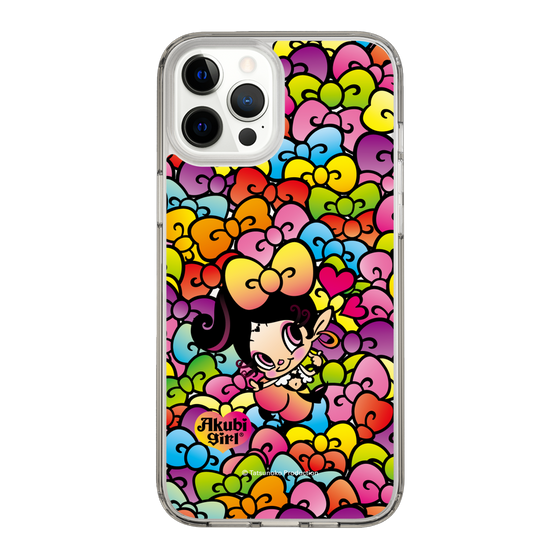 スリムプロテクションケース［ アクビガール - リボン ］
