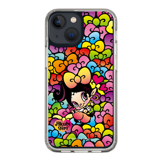 スリムプロテクションケース［ アクビガール - リボン ］