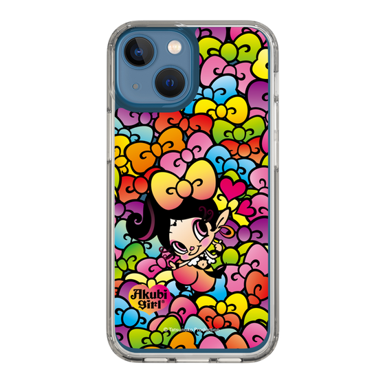 スリムプロテクションケース［ アクビガール - リボン ］