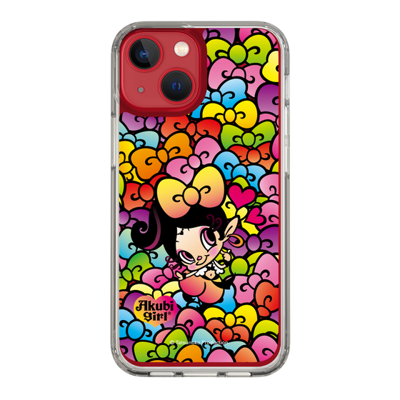 スリムプロテクションケース［ アクビガール - リボン ］