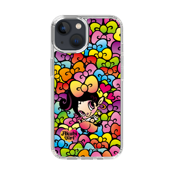 スリムプロテクションケース［ アクビガール - リボン ］