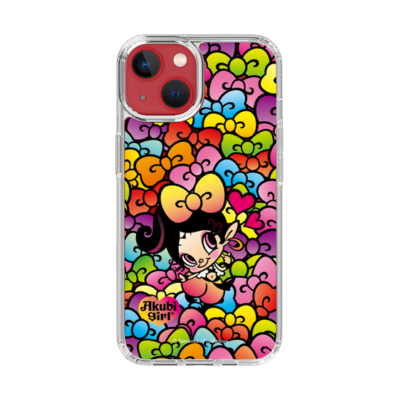 スリムプロテクションケース［ アクビガール - リボン ］
