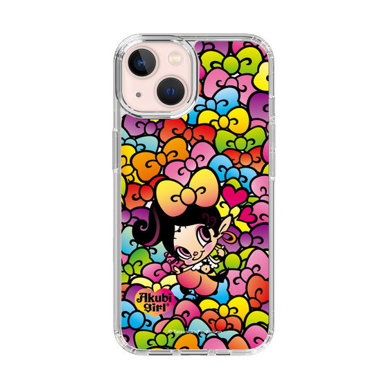 スリムプロテクションケース［ アクビガール - リボン ］