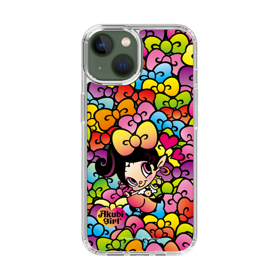 スリムプロテクションケース［ アクビガール - リボン ］