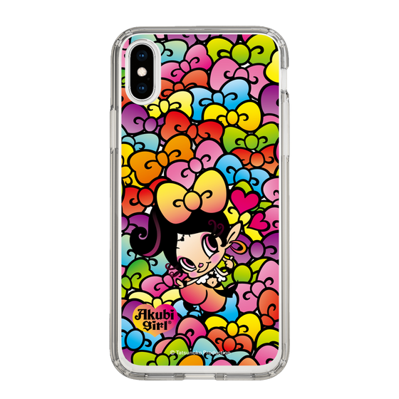 スリムプロテクションケース［ アクビガール - リボン ］
