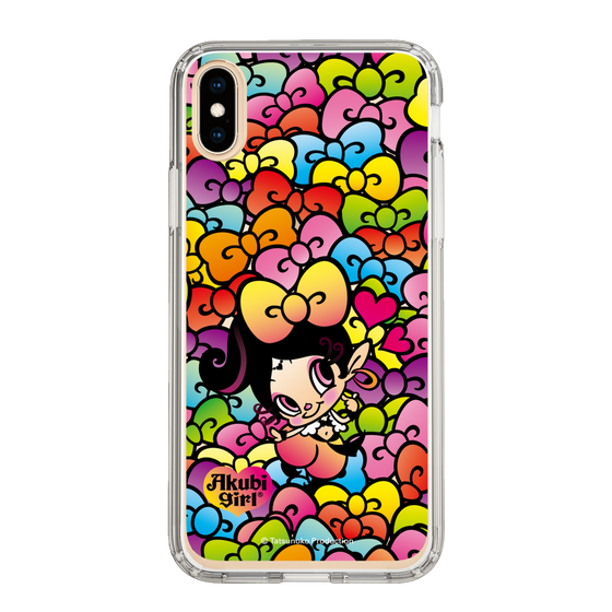 スリムプロテクションケース［ アクビガール - リボン ］