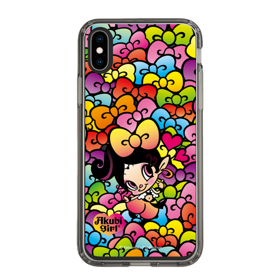 スリムプロテクションケース［ アクビガール - リボン ］