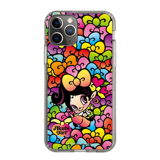 スリムプロテクションケース［ アクビガール - リボン ］
