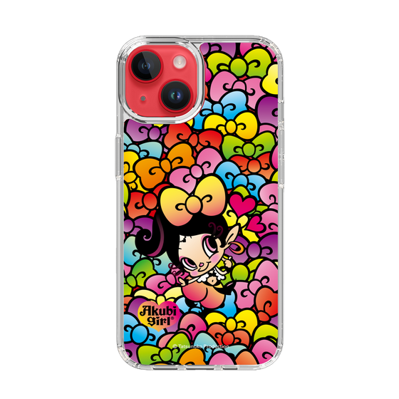 スリムプロテクションケース［ アクビガール - リボン ］