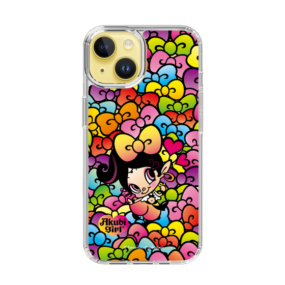 スリムプロテクションケース［ アクビガール - リボン ］