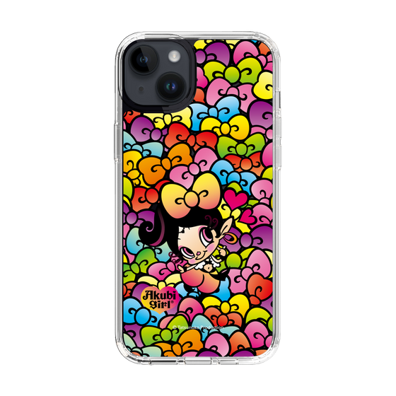 スリムプロテクションケース［ アクビガール - リボン ］