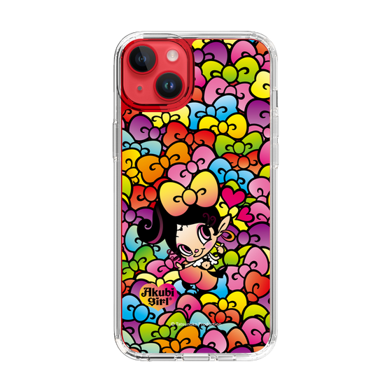 スリムプロテクションケース［ アクビガール - リボン ］
