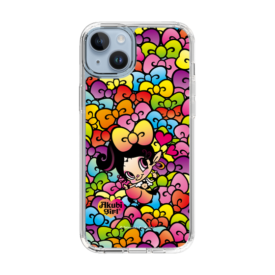 スリムプロテクションケース［ アクビガール - リボン ］