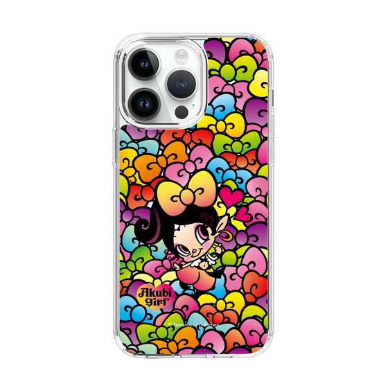 スリムプロテクションケース［ アクビガール - リボン ］