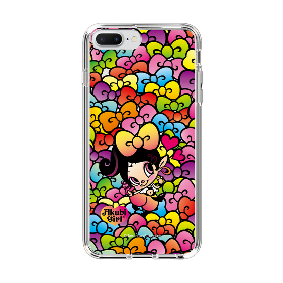 スリムプロテクションケース［ アクビガール - リボン ］