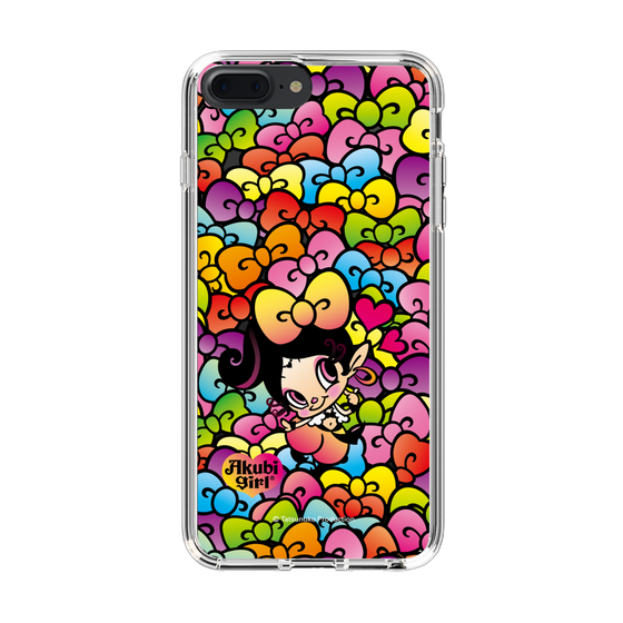 スリムプロテクションケース［ アクビガール - リボン ］