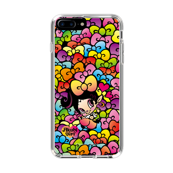 スリムプロテクションケース［ アクビガール - リボン ］