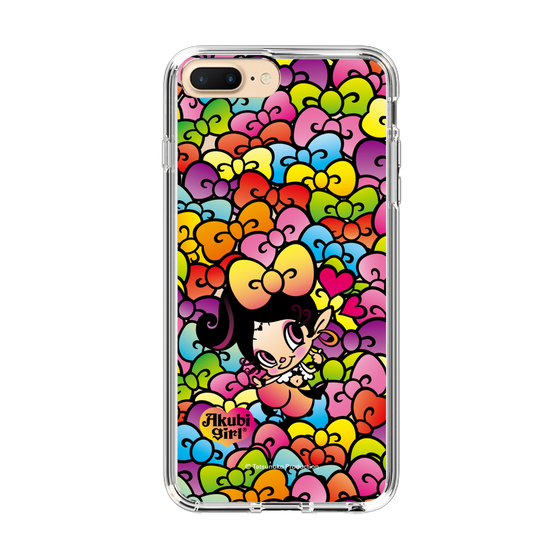 スリムプロテクションケース［ アクビガール - リボン ］