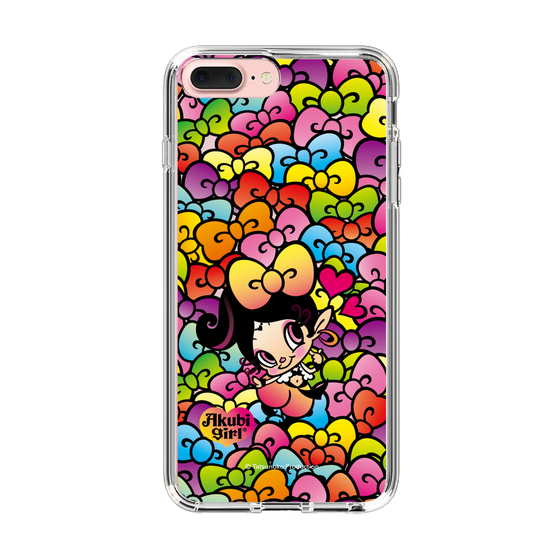 スリムプロテクションケース［ アクビガール - リボン ］