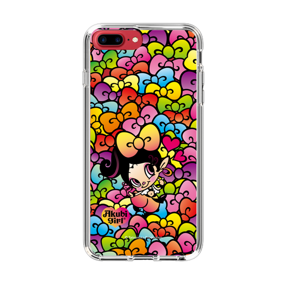 スリムプロテクションケース［ アクビガール - リボン ］