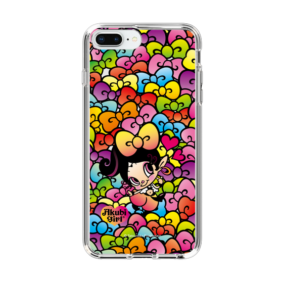 スリムプロテクションケース［ アクビガール - リボン ］