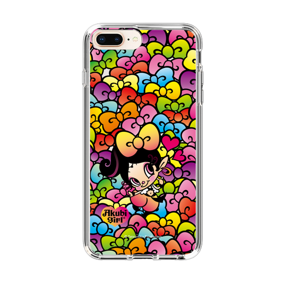 スリムプロテクションケース［ アクビガール - リボン ］