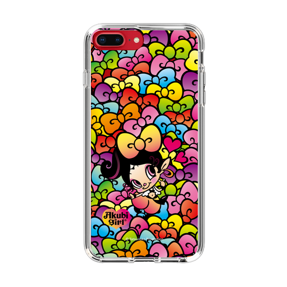 スリムプロテクションケース［ アクビガール - リボン ］