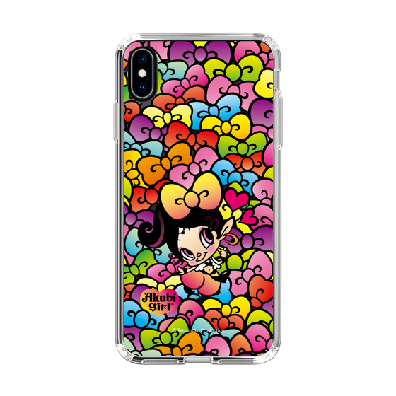 スリムプロテクションケース［ アクビガール - リボン ］