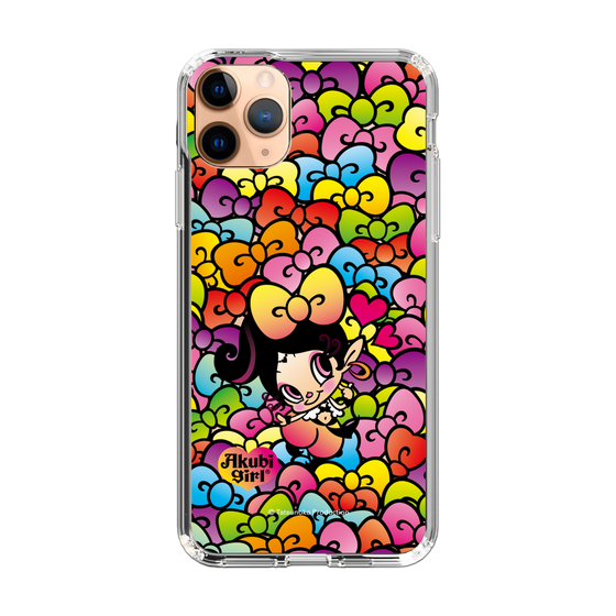 スリムプロテクションケース［ アクビガール - リボン ］