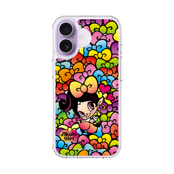 スリムプロテクションケース［ アクビガール - リボン ］